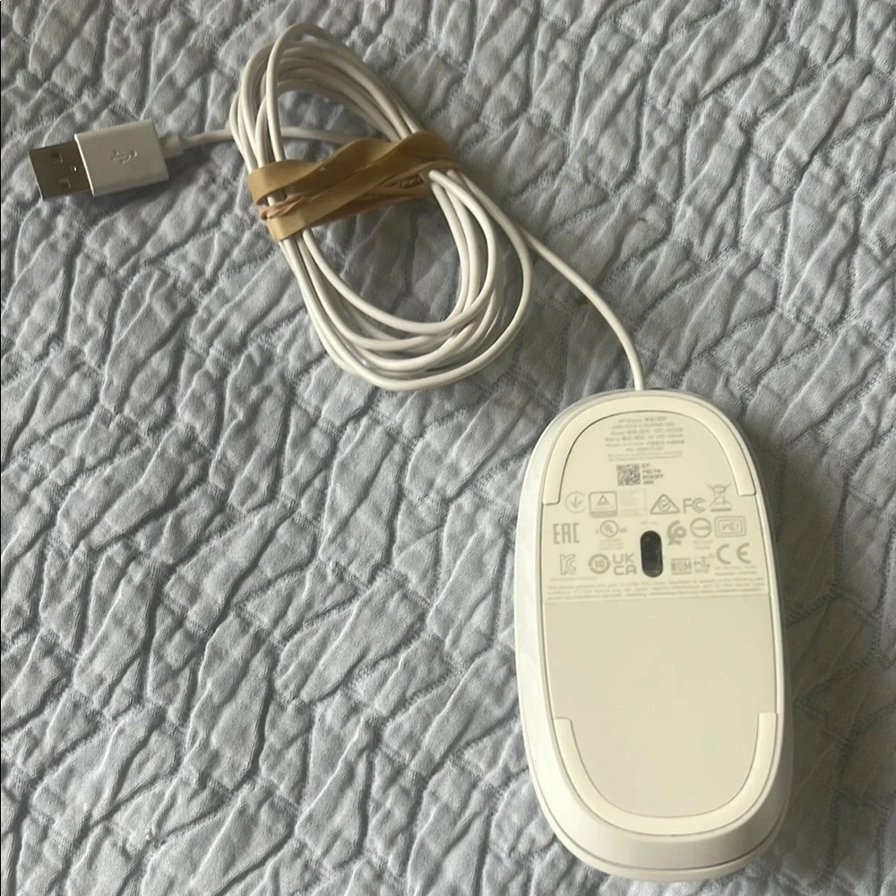 HP White Wired Keyboard and Mouse Combo